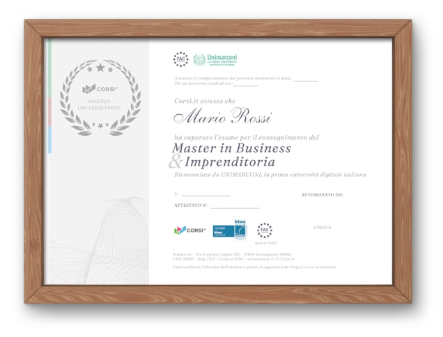 master certificate